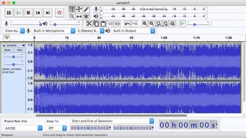 Agregar archivo a Audacity