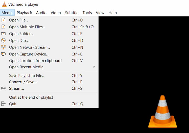 Localizar Convertir en VLC