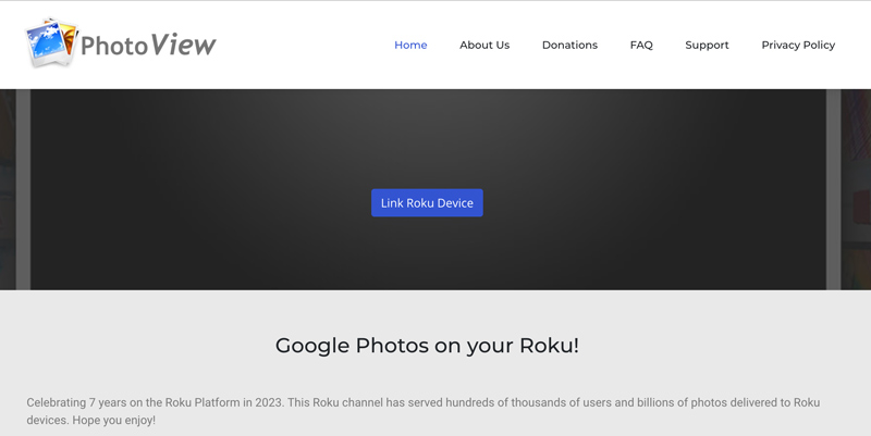 Roku Photoview Reparto Google Fotos