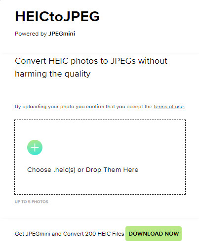 Convertidor HEIC a JPEG en línea
