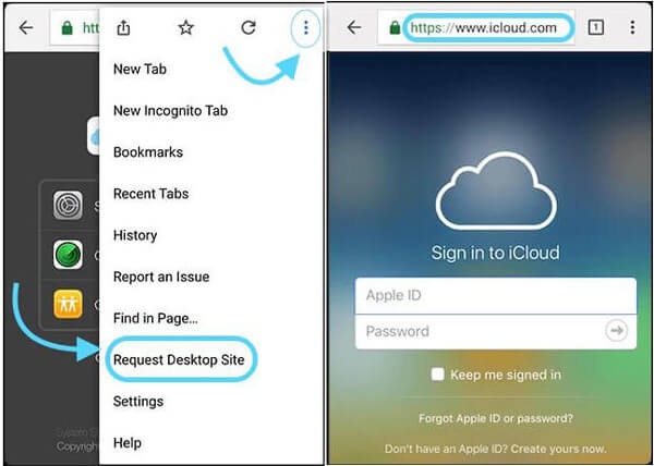 Accede a Fotos de iCloud en Android