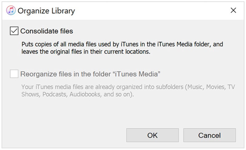iTunes organizar biblioteca