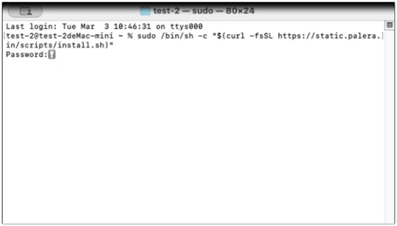 Enter Command Line for Downloading in Terminal