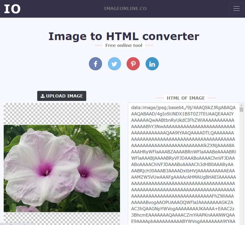 Imagen HTML en línea Co