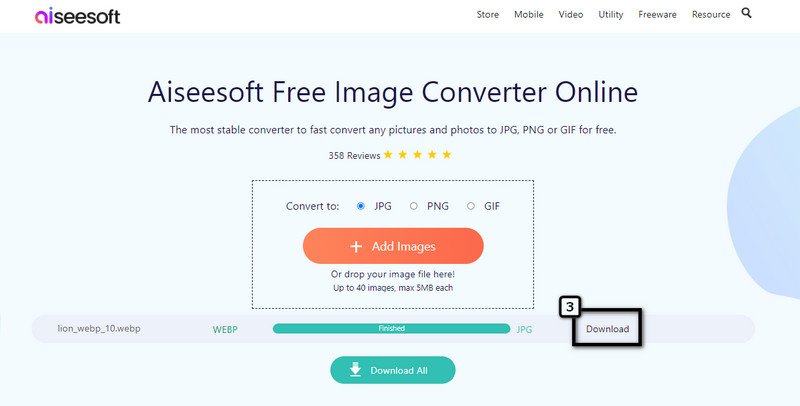 Descargar WebP convertido