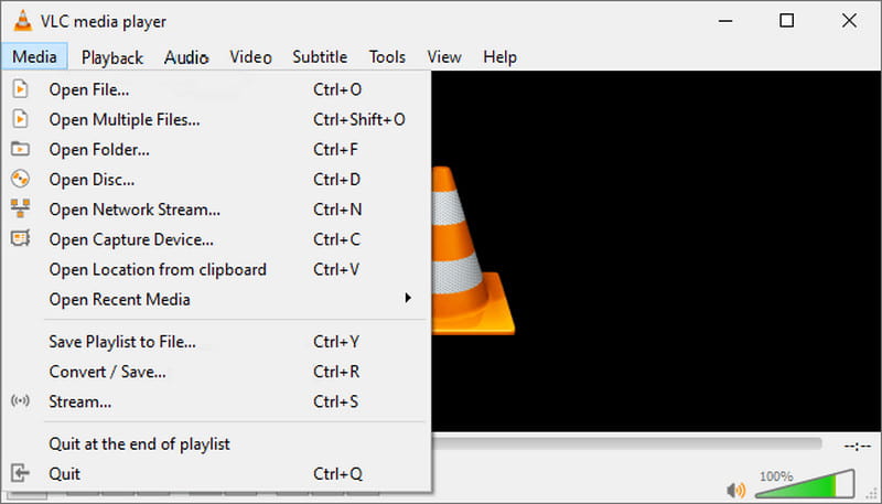 VLC Media Player Cambiar códecs