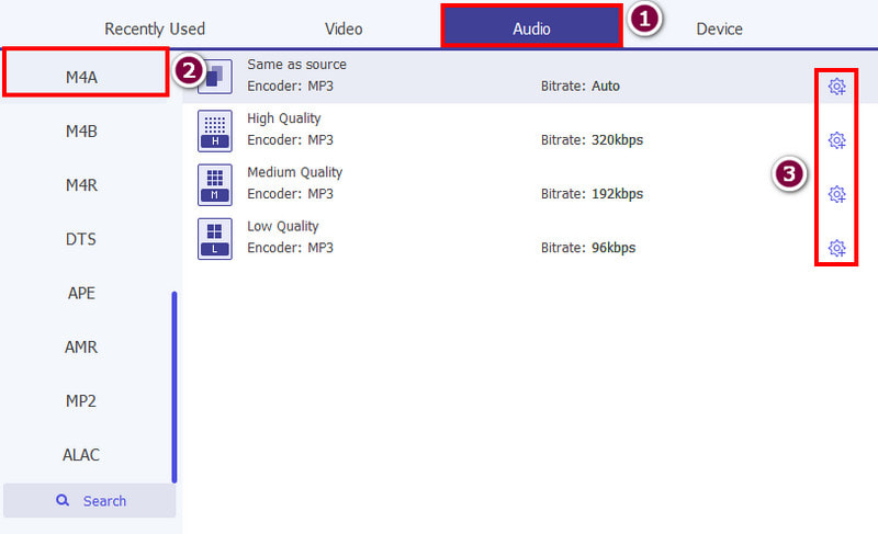 Perfil personalizado de formato Aiseesoft Video Converter