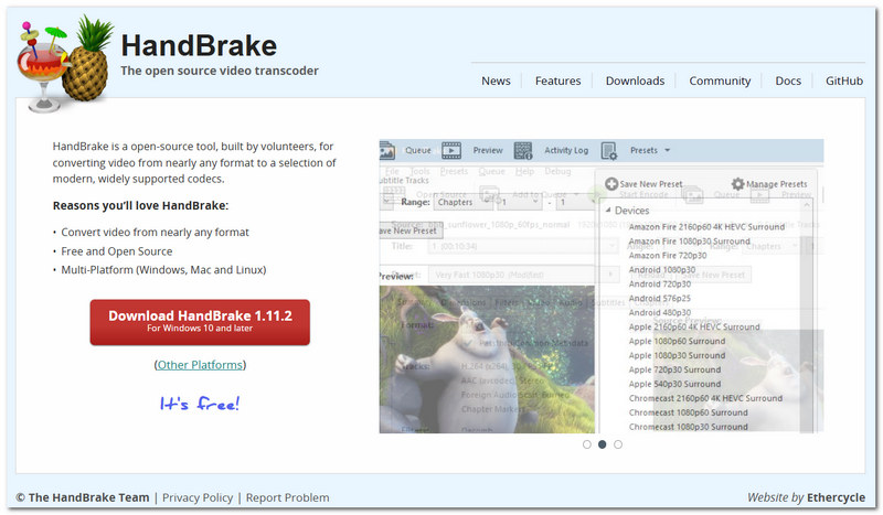 Convierte HandBrake de MP3 a MOV