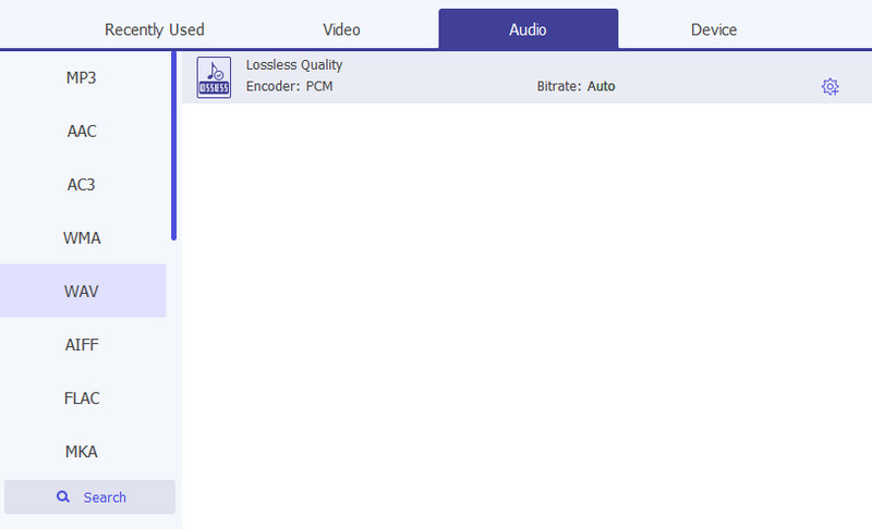 Configuración de formato de Aiseesoft Frecuencia de muestreo del códec