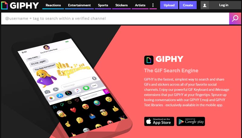 Aplicación Giphy Photo a GIF