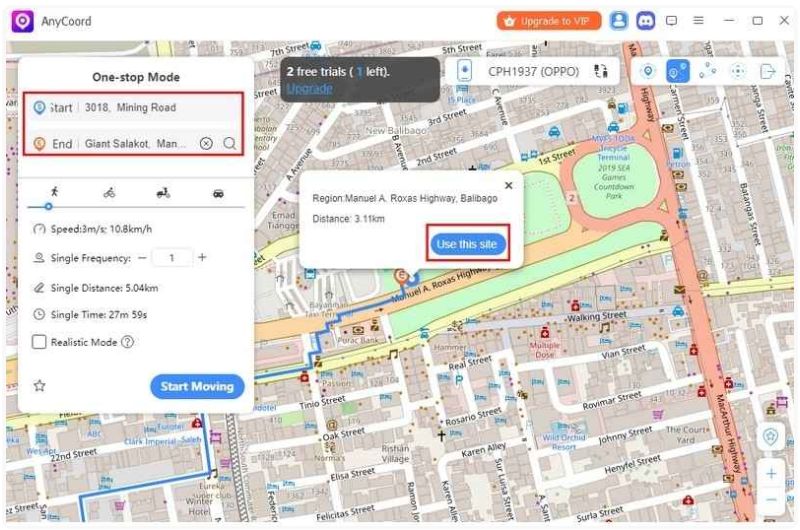 Clic the Use This Site