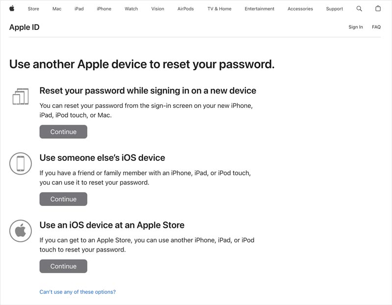 Si olvidé restablecer la ID de Apple usando otro dispositivo