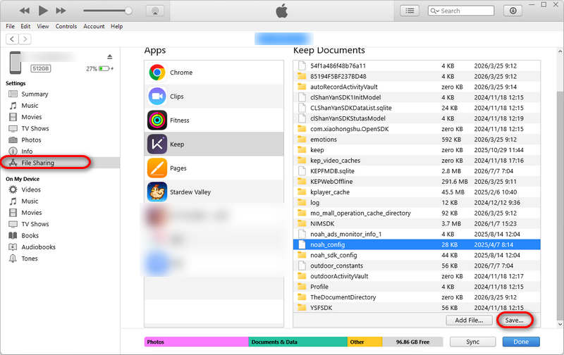 Exportar archivo de iPhone a PC