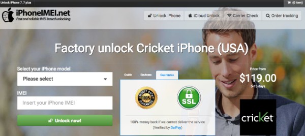 Desbloquear Cricket iPhone 6 en iPhoneimei