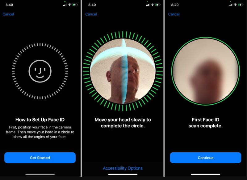 Configurar el desbloqueo de Face ID en el iPhone