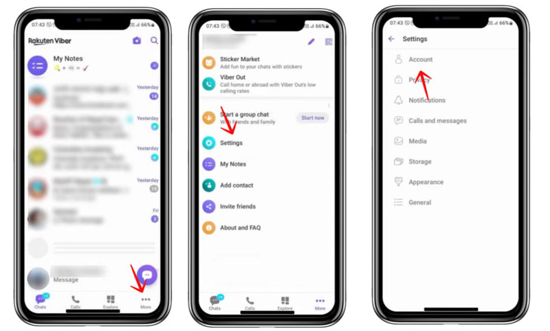 Configuración de Viber