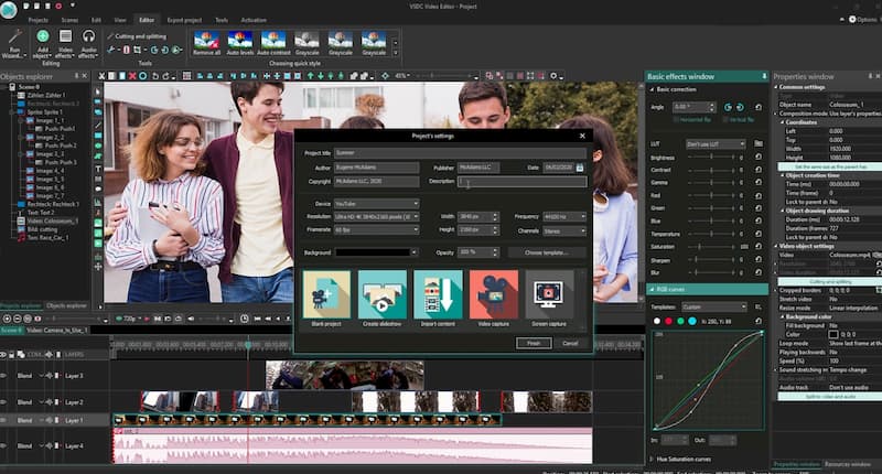 Editor de video gratuito VSDC