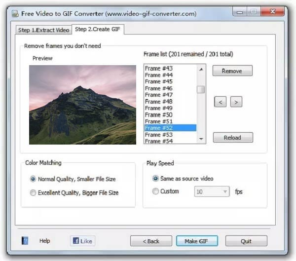 Convertidor gratuito de video a GIF