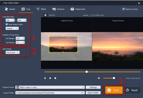 Acercar el video Editor de video gratuito