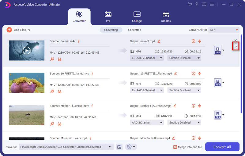 Organizar orden de archivos m4v