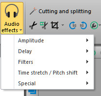 Efectos de audio en VSDC