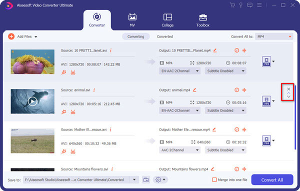 Combine varios archivos de video en un solo video