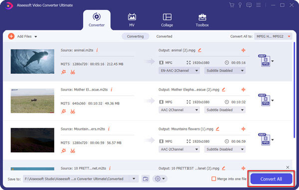 Convertir archivos M2TS