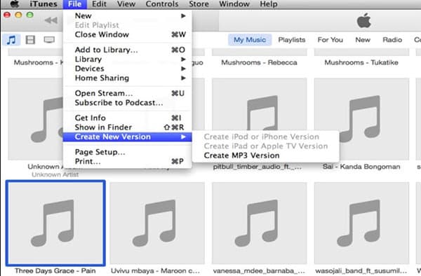 Convierte WAV a MP3 en Mac con iTunes