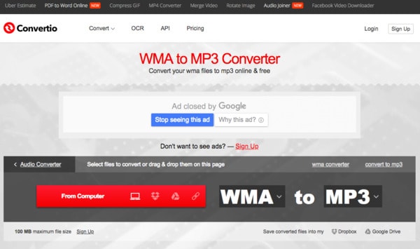 Convertir WMA a MP3 en línea