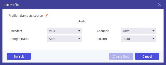 Configuración de perfil