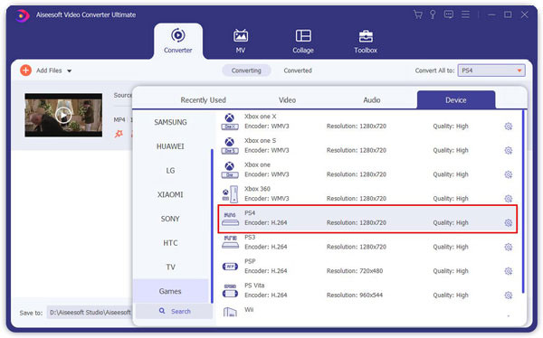 Formatos compatibles con PS4