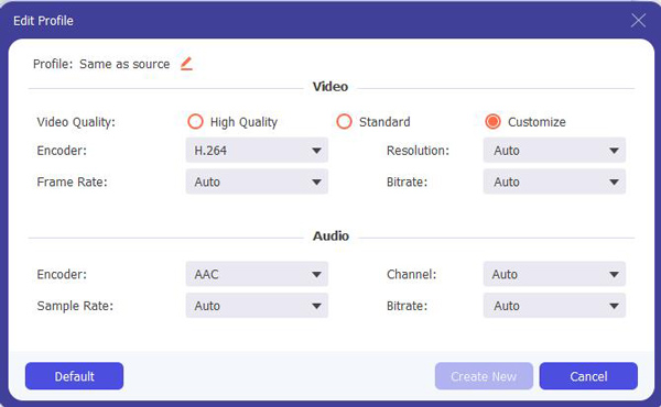 Configuraciones de video ganan