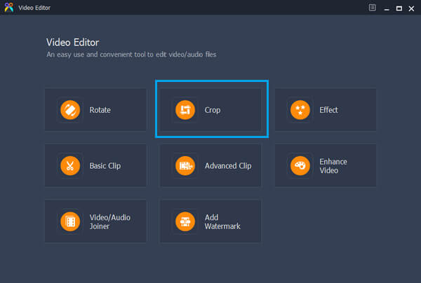Función de cambio de tamaño de video en Video Editor