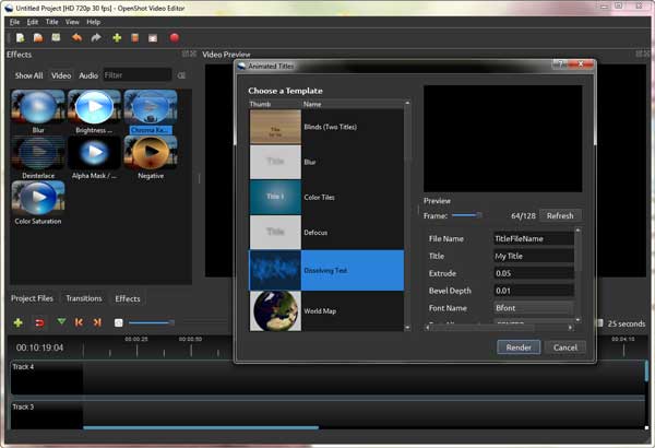 Editor de video openshot gratuito