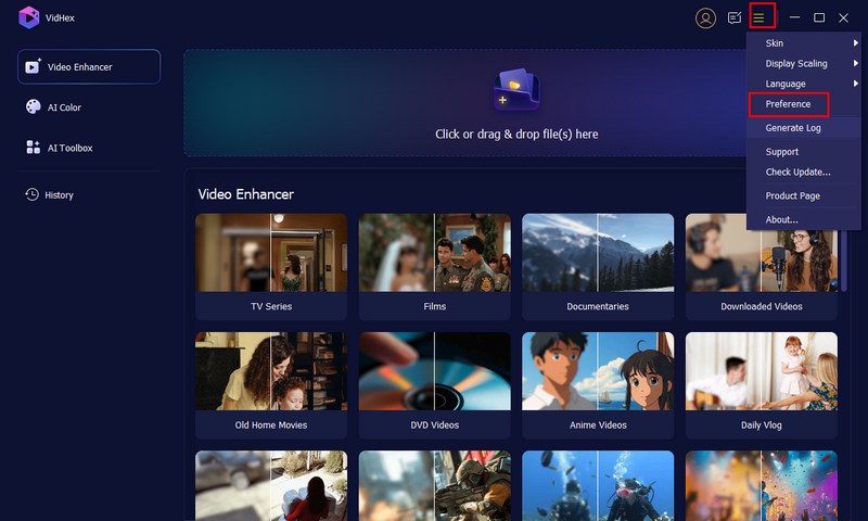 Preferencia en Vidhex