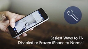 Arreglar iPhone deshabilitado o congelado a normal