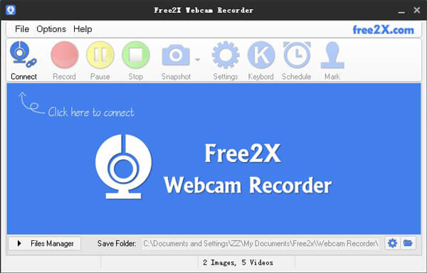 Grabadora de webcam Free2X