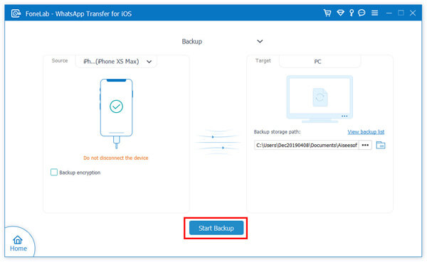 Copia de seguridad de WhatsApp del iPhone a la computadora