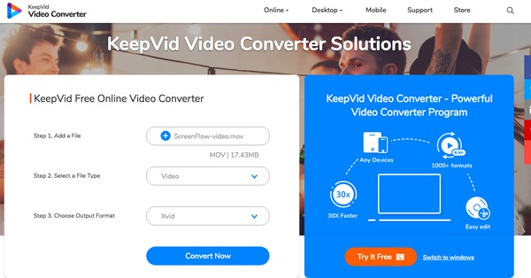 KeepVid Convertidor de video en línea gratuito