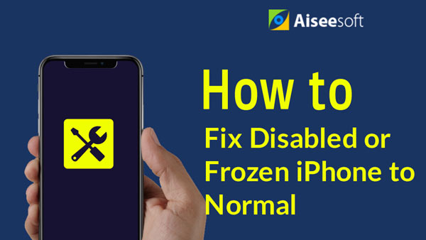 Arreglar iPhone deshabilitado/congelado a normal